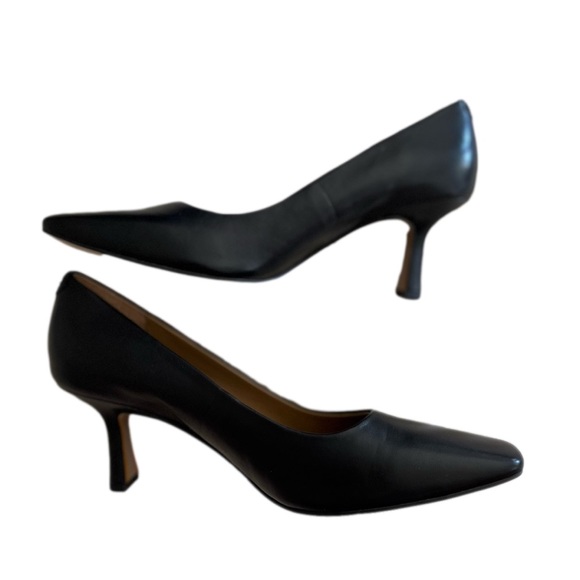 SAM EDELMAN Rika Kitten Heel Black Leather Size 7.5 - Picture 6 of 11